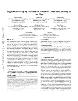 EdgeFM: Leveraging Foundation Model for Open-set Learning on the Edge