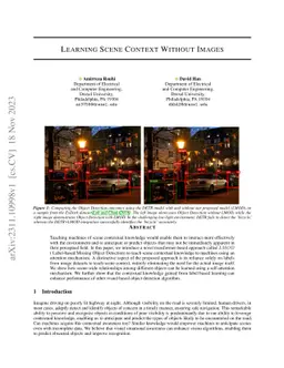 Learning Scene Context Without Images