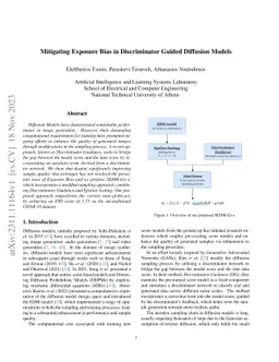 Mitigating Exposure Bias in Discriminator Guided Diffusion Models