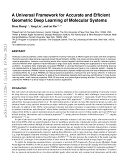 A Universal Framework for Accurate and Efficient Geometric Deep Learning
  of Molecular Systems