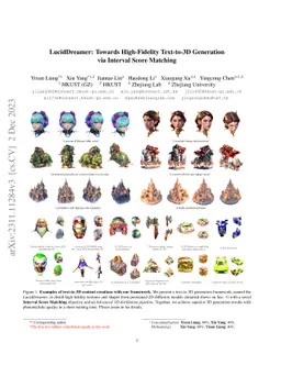 LucidDreamer: Towards High-Fidelity Text-to-3D Generation via Interval
  Score Matching