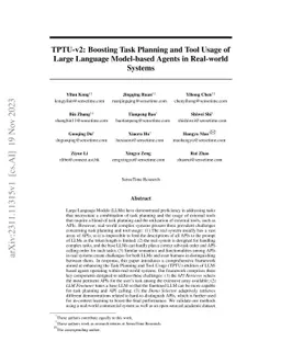 TPTU-v2: Boosting Task Planning and Tool Usage of Large Language
  Model-based Agents in Real-world Systems