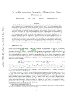 On the Communication Complexity of Decentralized Bilevel Optimization