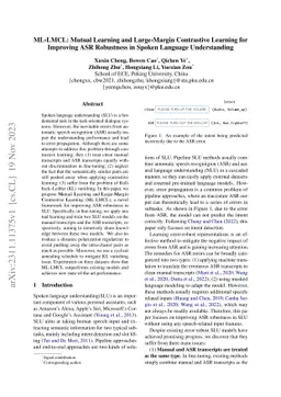 ML-LMCL: Mutual Learning and Large-Margin Contrastive Learning for
  Improving ASR Robustness in Spoken Language Understanding