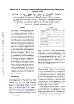 KBioXLM: A Knowledge-anchored Biomedical Multilingual Pretrained
  Language Model