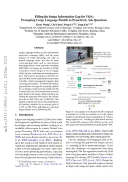 Filling the Image Information Gap for VQA: Prompting Large Language
  Models to Proactively Ask Questions