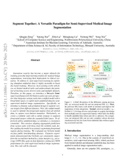 Segment Together: A Versatile Paradigm for Semi-Supervised Medical Image
  Segmentation