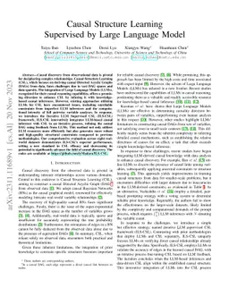 Causal Structure Learning Supervised by Large Language Model