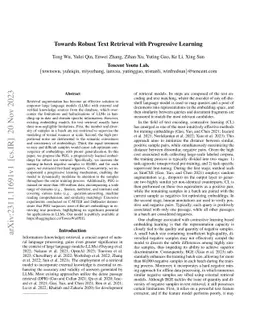 Towards Robust Text Retrieval with Progressive Learning