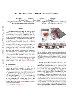 GS-SLAM: Dense Visual SLAM with 3D Gaussian Splatting