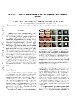 AdvGen: Physical Adversarial Attack on Face Presentation Attack
  Detection Systems