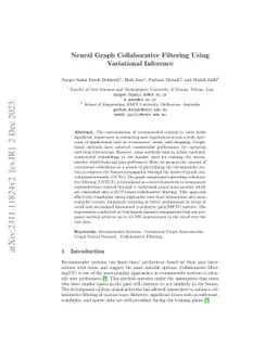 Neural Graph Collaborative Filtering Using Variational Inference