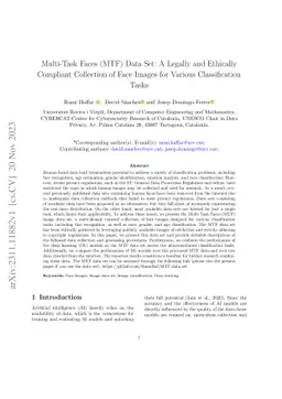 Multi-Task Faces (MTF) Data Set: A Legally and Ethically Compliant Collection of Face Images for Various Classification Tasks