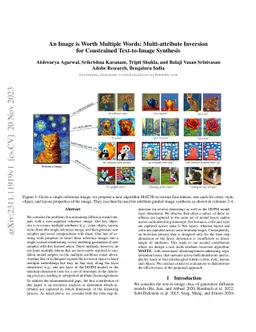 An Image is Worth Multiple Words: Multi-attribute Inversion for
  Constrained Text-to-Image Synthesis