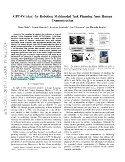 GPT-4V(ision) for Robotics: Multimodal Task Planning from Human
  Demonstration