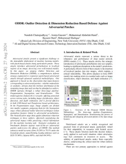 ODDR: Outlier Detection & Dimension Reduction Based Defense Against
  Adversarial Patches