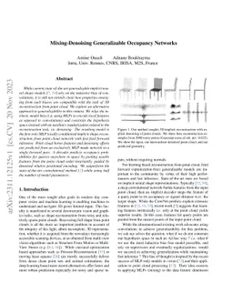 Mixing-Denoising Generalizable Occupancy Networks