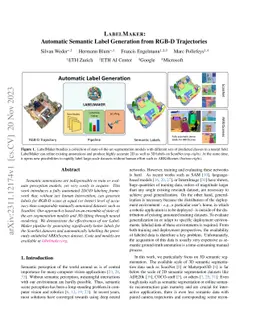 LABELMAKER: Automatic Semantic Label Generation from RGB-D Trajectories