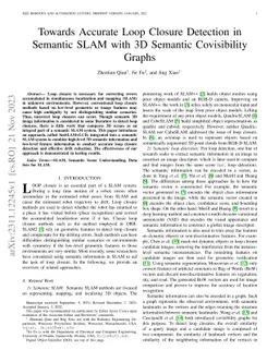 Towards Accurate Loop Closure Detection in Semantic SLAM with 3D
  Semantic Covisibility Graphs