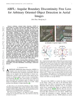 ABFL: Angular Boundary Discontinuity Free Loss for Arbitrary Oriented
  Object Detection in Aerial Images