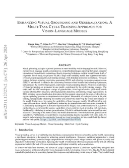 Enhancing Visual Grounding and Generalization: A Multi-Task Cycle
  Training Approach for Vision-Language Models