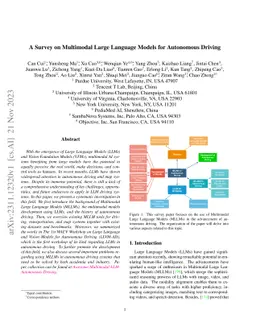 A Survey on Multimodal Large Language Models for Autonomous Driving