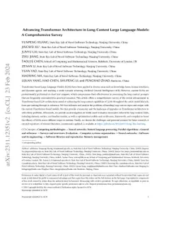 Advancing Transformer Architecture in Long-Context Large Language
  Models: A Comprehensive Survey