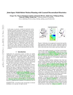 Joint-Space Multi-Robot Motion Planning with Learned Decentralized
  Heuristics