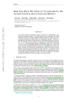 How Far Have We Gone in Vulnerability Detection Using Large Language
  Models