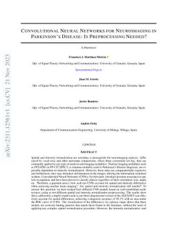 Convolutional Neural Networks for Neuroimaging in Parkinson's Disease:
  Is Preprocessing Needed?