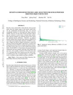 Density-Guided Dense Pseudo Label Selection For Semi-supervised Oriented
  Object Detection