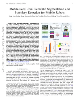 Mobile-Seed: Joint Semantic Segmentation and Boundary Detection for
  Mobile Robots