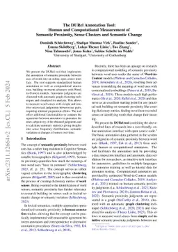 The DURel Annotation Tool: Human and Computational Measurement of
  Semantic Proximity, Sense Clusters and Semantic Change