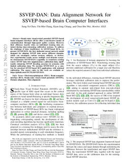 SSVEP-DAN: A Data Alignment Network for SSVEP-based Brain Computer
  Interfaces