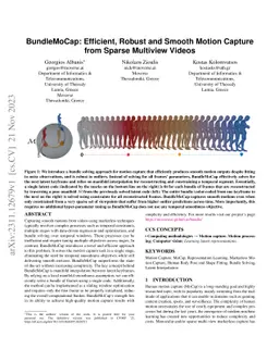 BundleMoCap: Efficient, Robust and Smooth Motion Capture from Sparse
  Multiview Videos