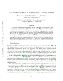 Soft Random Sampling: A Theoretical and Empirical Analysis
