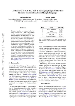 LowResource at BLP-2023 Task 2: Leveraging BanglaBert for Low Resource
  Sentiment Analysis of Bangla Language