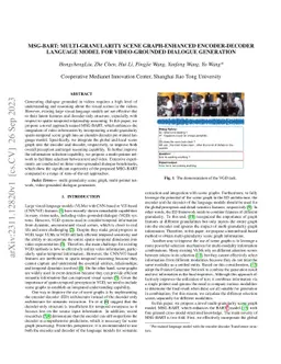 MSG-BART: Multi-granularity Scene Graph-Enhanced Encoder-Decoder
  Language Model for Video-grounded Dialogue Generation