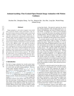 AnimateAnything: Fine-Grained Open Domain Image Animation with Motion
  Guidance