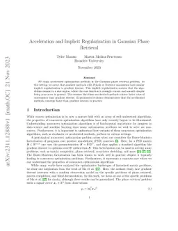 Acceleration and Implicit Regularization in Gaussian Phase Retrieval