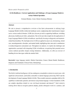 LLMs-Healthcare : Current Applications and Challenges of Large Language
  Models in various Medical Specialties