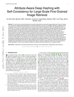 Attribute-Aware Deep Hashing with Self-Consistency for Large-Scale
  Fine-Grained Image Retrieval