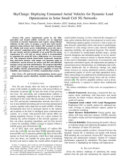 SkyCharge: Deploying Unmanned Aerial Vehicles for Dynamic Load
  Optimization in Solar Small Cell 5G Networks