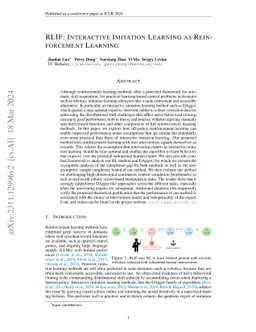 RLIF: Interactive Imitation Learning as Reinforcement Learning