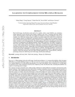 Learning to Complement with Multiple Humans