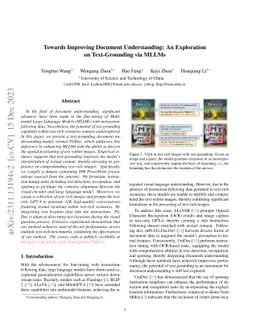 Towards Improving Document Understanding: An Exploration on
  Text-Grounding via MLLMs