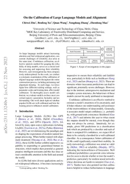 On the Calibration of Large Language Models and Alignment