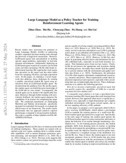 Large Language Model as a Policy Teacher for Training Reinforcement
  Learning Agents