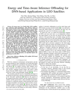 Energy and Time-Aware Inference Offloading for DNN-based Applications in
  LEO Satellites