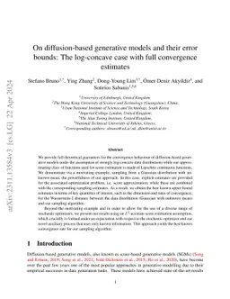 On diffusion-based generative models and their error bounds: The
  log-concave case with full convergence estimates